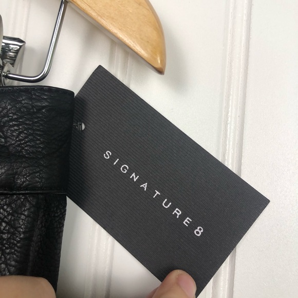 ASOS Signature 8 Leather Zipper Skirt - Picture 4 of 5